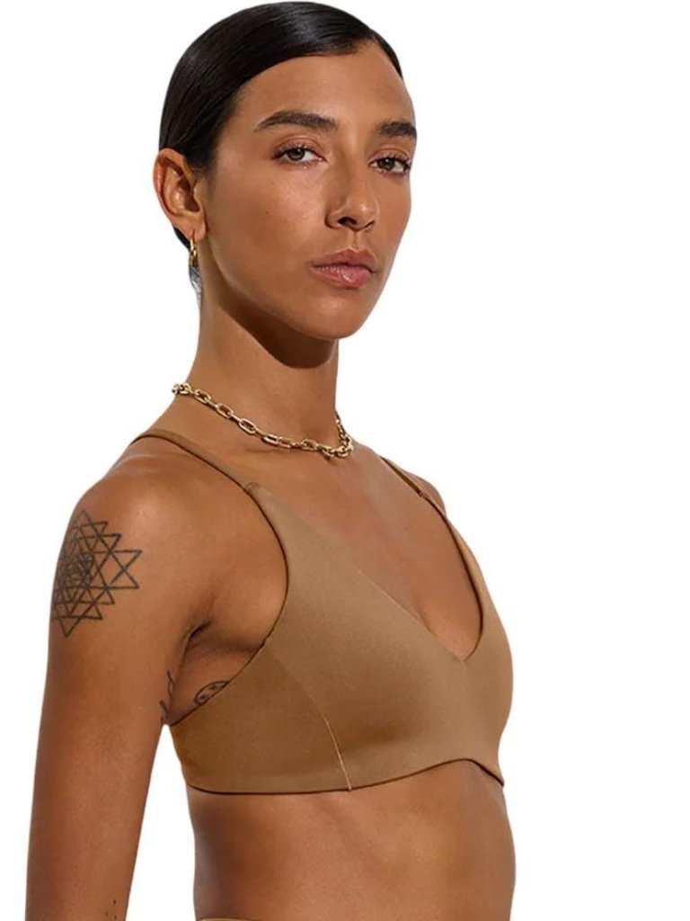 Left On Friday Sunday Bikini Tan Top A-C Cup - Women's Size S — image 2 of 6
